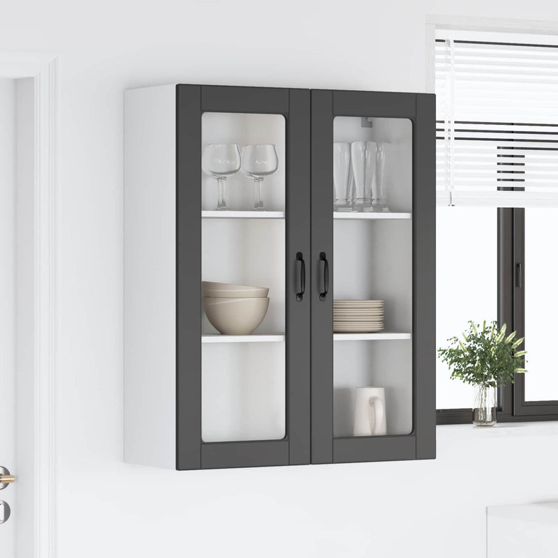 vidaXL Kitchen Cabinet Kalmar Black 80 x 31 x 100 cm Engineered Wood