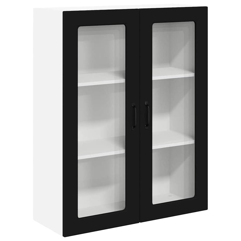 vidaXL Kitchen Cabinet Kalmar Black 80 x 31 x 100 cm Engineered Wood