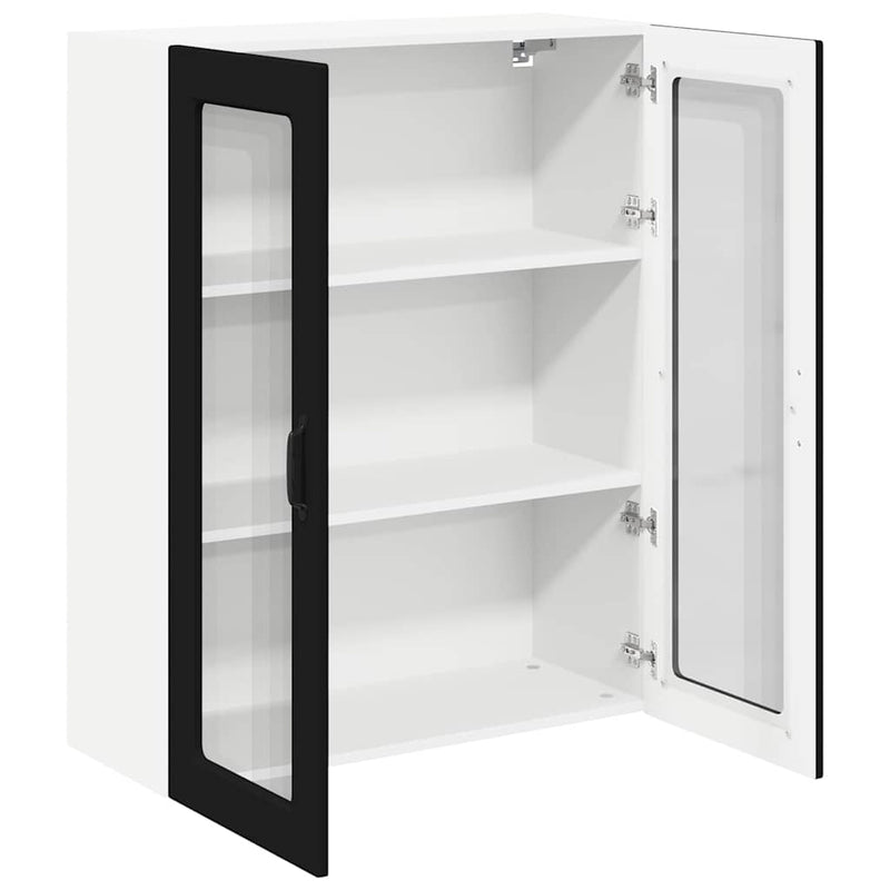 vidaXL Kitchen Cabinet Kalmar Black 80 x 31 x 100 cm Engineered Wood