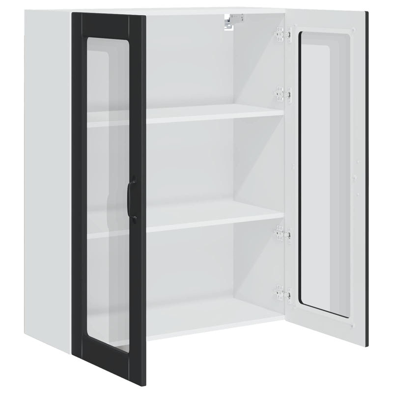 vidaXL Kitchen Cabinet Kalmar Black 80 x 31 x 100 cm Engineered Wood