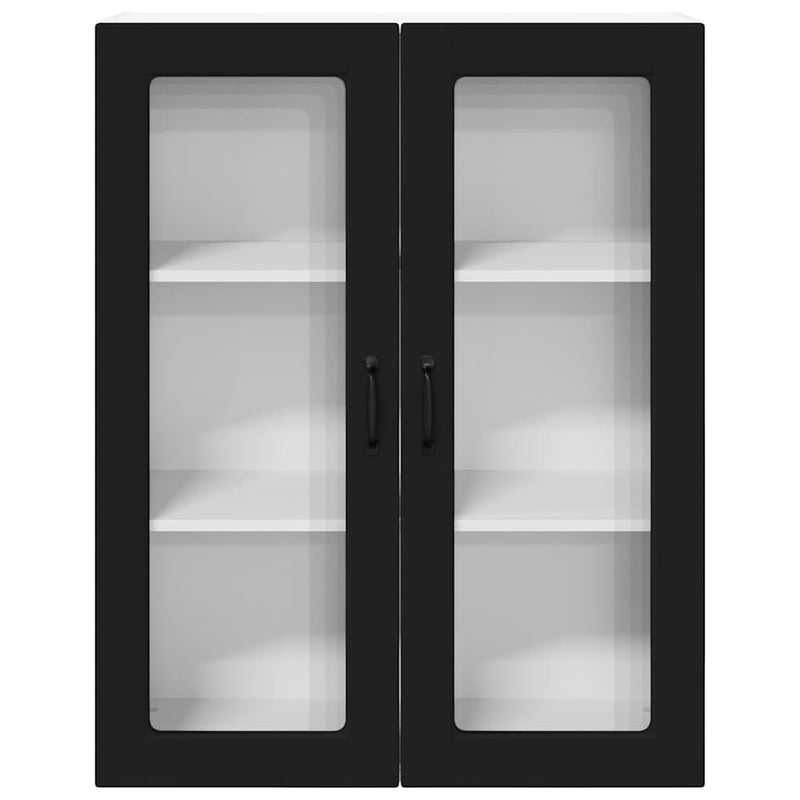 vidaXL Kitchen Cabinet Kalmar Black 80 x 31 x 100 cm Engineered Wood