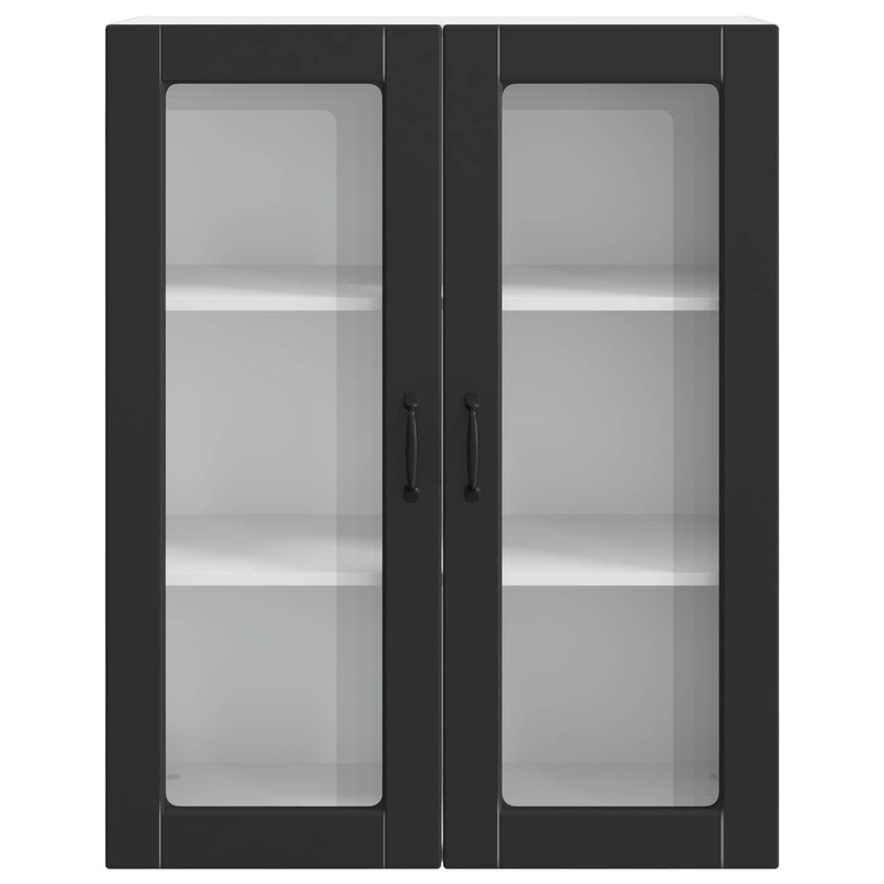 vidaXL Kitchen Cabinet Kalmar Black 80 x 31 x 100 cm Engineered Wood