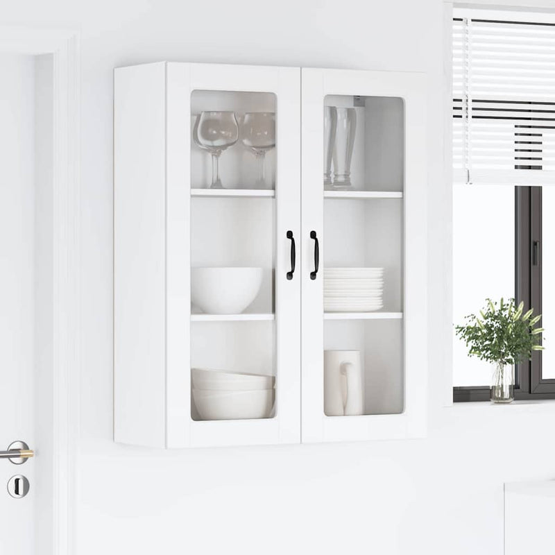 vidaXL Kitchen Cabinet Kalmar High Gloss White 80 x 31 x 100 cm