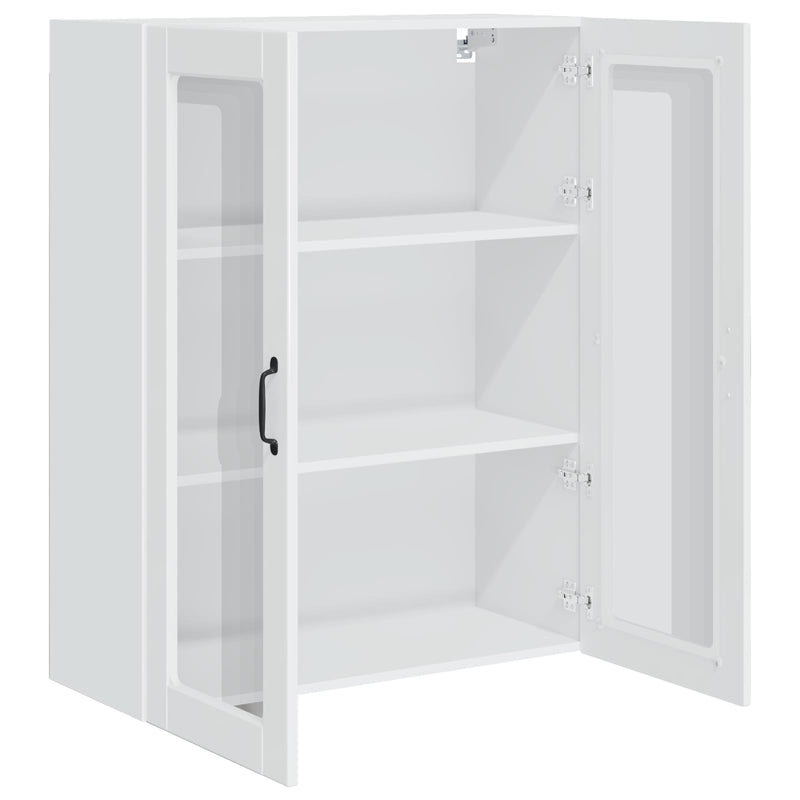 vidaXL Kitchen Cabinet Kalmar High Gloss White 80 x 31 x 100 cm