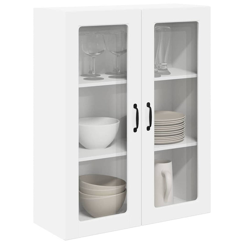 vidaXL Kitchen Cabinet Kalmar High Gloss White 80 x 31 x 100 cm