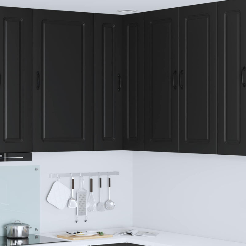 vidaXL Kitchen Cabinet Kalmar Black 57 x 57 x 100 cm Engineered Wood