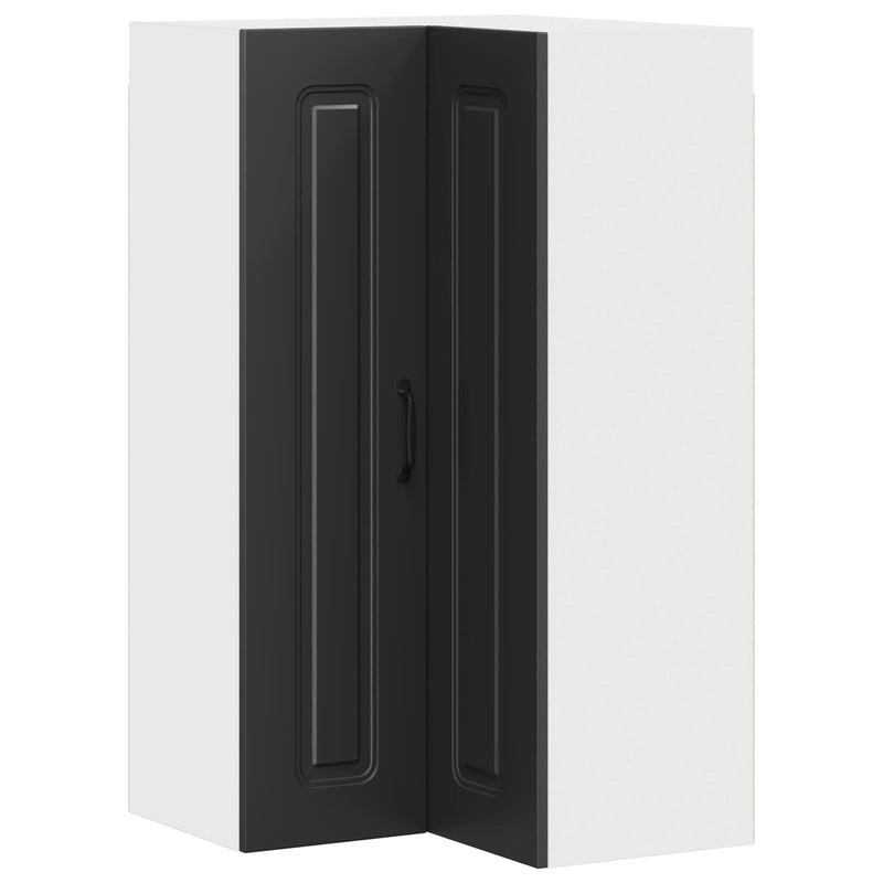 vidaXL Kitchen Cabinet Kalmar Black 57 x 57 x 100 cm Engineered Wood