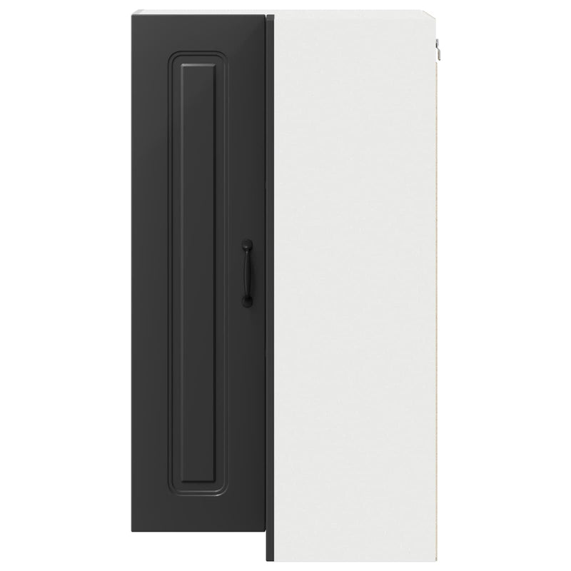 vidaXL Kitchen Cabinet Kalmar Black 57 x 57 x 100 cm Engineered Wood