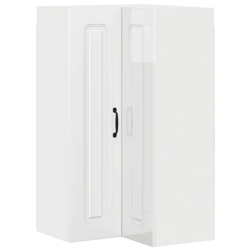 vidaXL Kitchen Cabinet Kalmar High Gloss White 57 x 57 x 100 cm