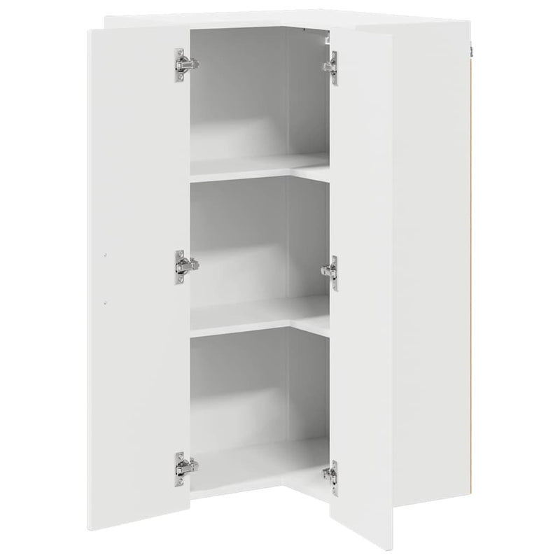 vidaXL Kitchen Cabinet Kalmar High Gloss White 57 x 57 x 100 cm