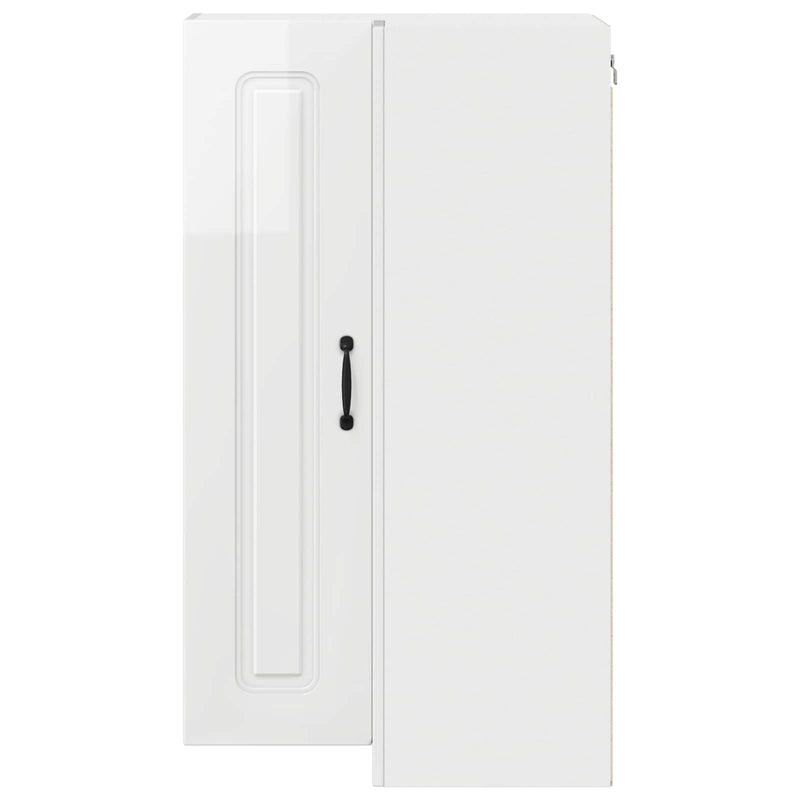 vidaXL Kitchen Cabinet Kalmar High Gloss White 57 x 57 x 100 cm