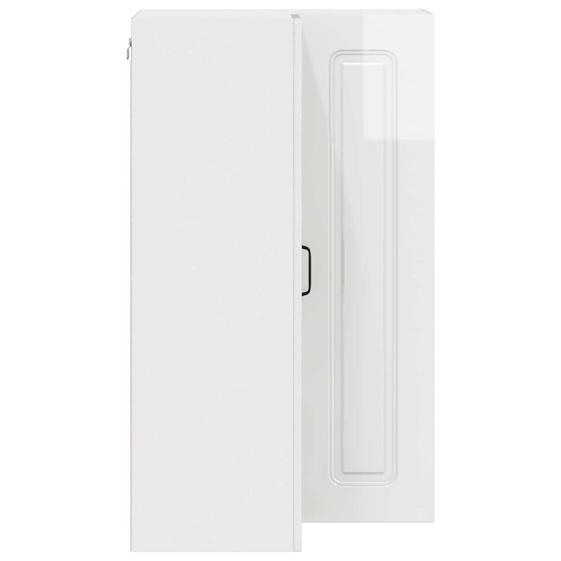 vidaXL Kitchen Cabinet Kalmar High Gloss White 57 x 57 x 100 cm
