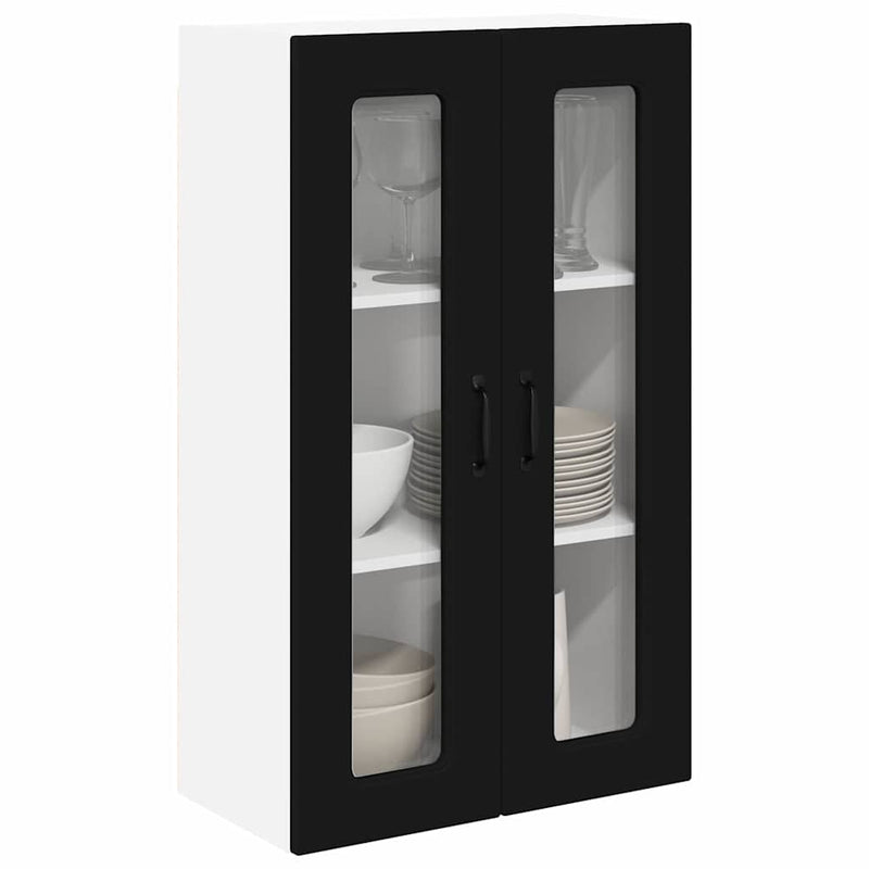 vidaXL Kitchen Cabinet Kalmar Black 60 x 31 x 100 cm Engineered Wood