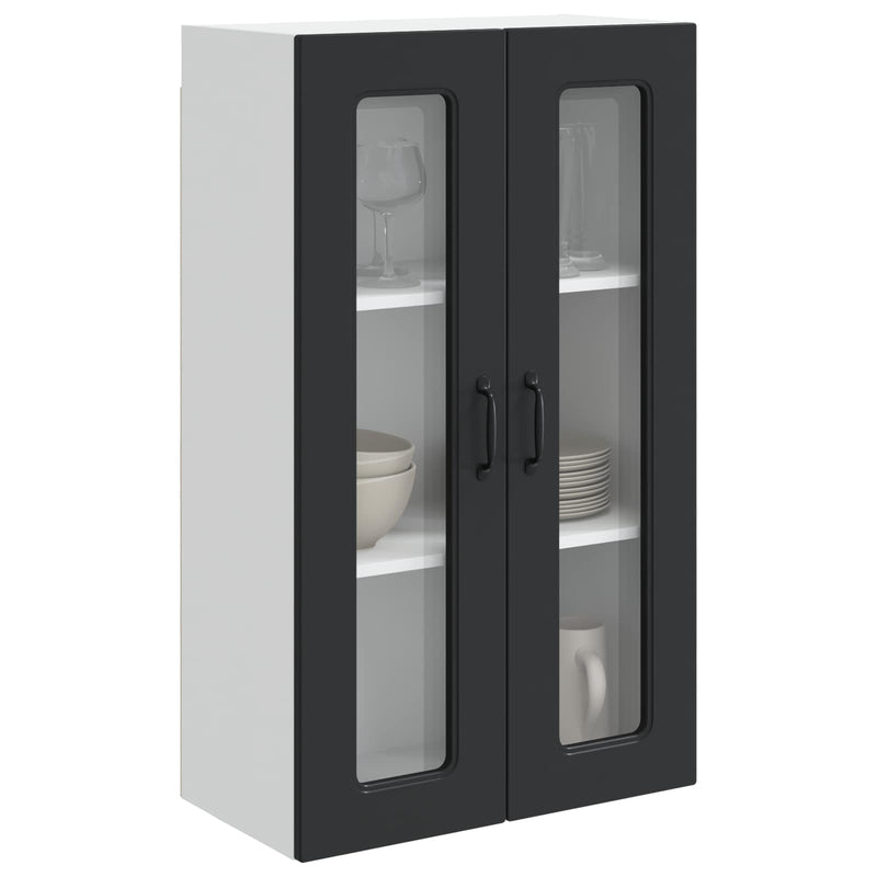 vidaXL Kitchen Cabinet Kalmar Black 60 x 31 x 100 cm Engineered Wood
