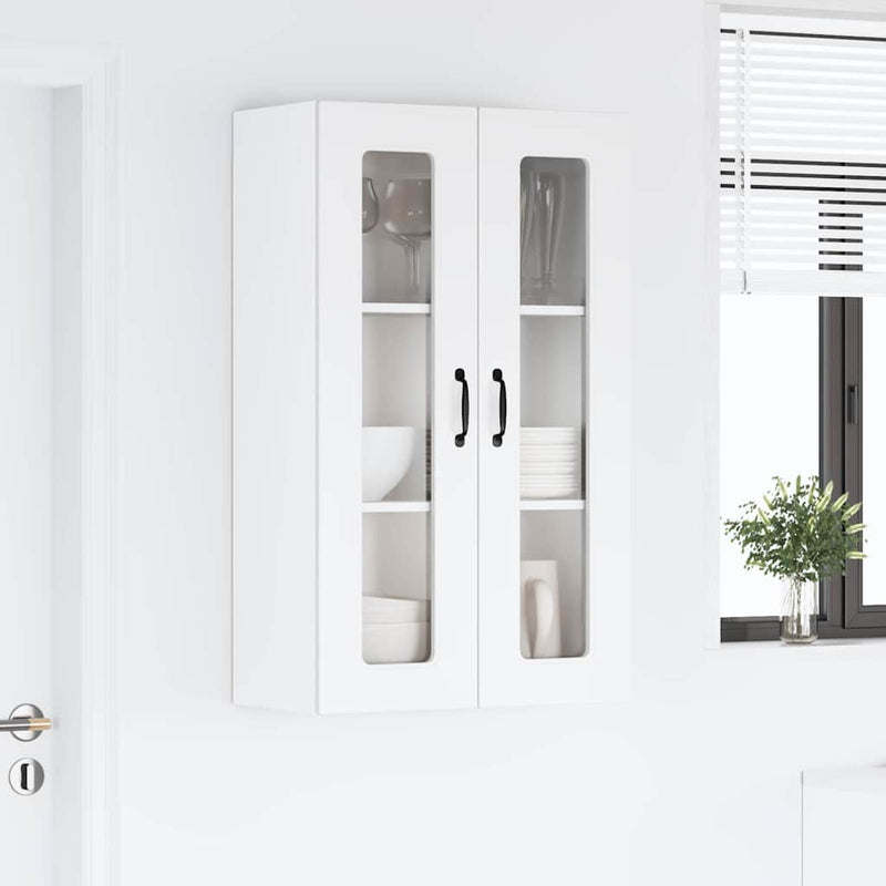 vidaXL Kitchen Cabinet Kalmar High Gloss White 60 x 31 x 100 cm