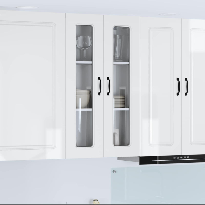 vidaXL Kitchen Cabinet Kalmar High Gloss White 60 x 31 x 100 cm