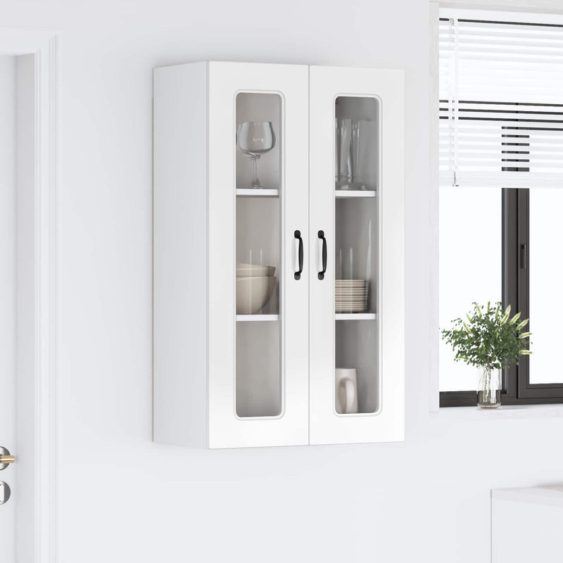 vidaXL Kitchen Cabinet Kalmar High Gloss White 60 x 31 x 100 cm