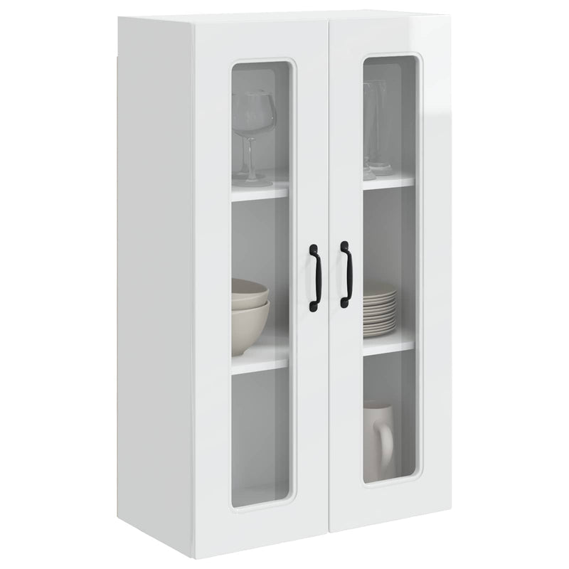 vidaXL Kitchen Cabinet Kalmar High Gloss White 60 x 31 x 100 cm