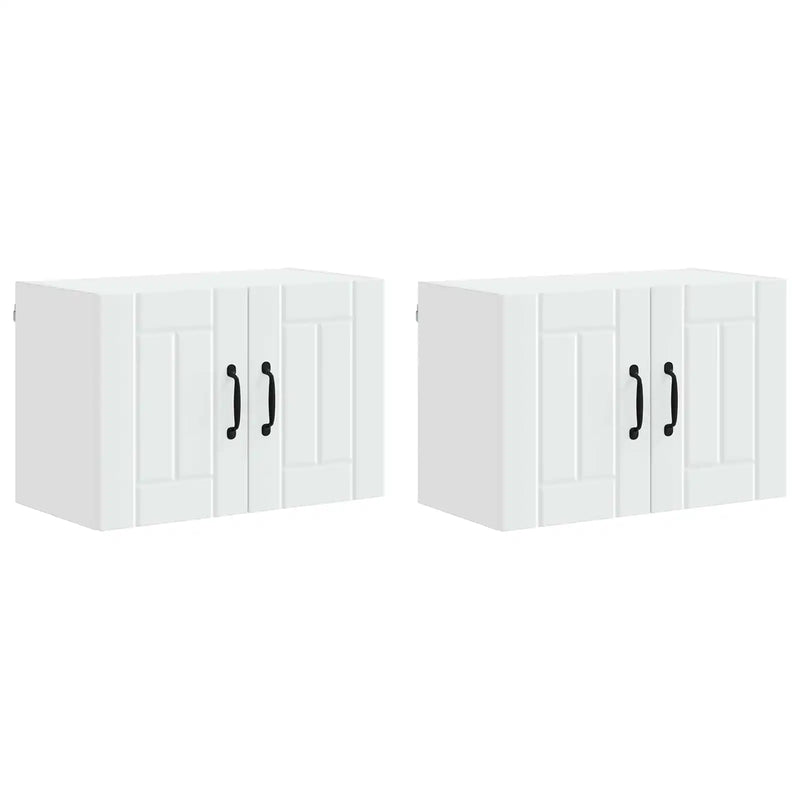 Wall Cabinet Lucca 2 pcs White 60 x 31 x 40 cm Engineered Wood