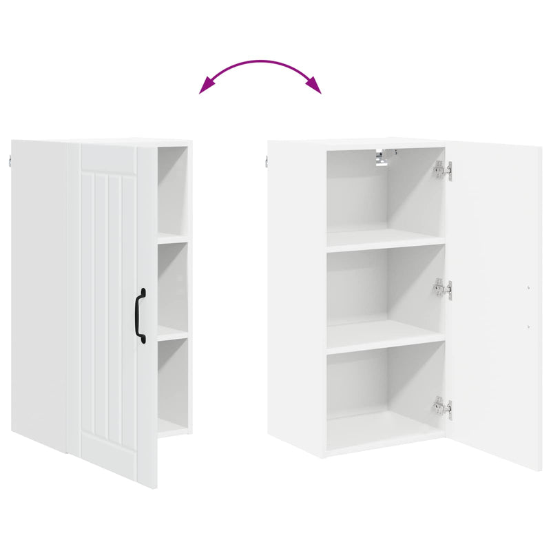 vidaXL Kitchen Cabinet White 40 x 31 x 80 cm Engineered Wood