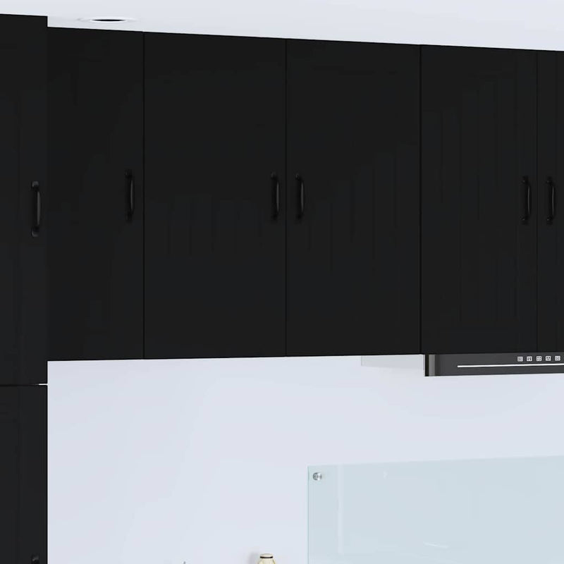 vidaXL Kitchen Cabinet Black 80 x 31 x 80 cm Engineered Wood