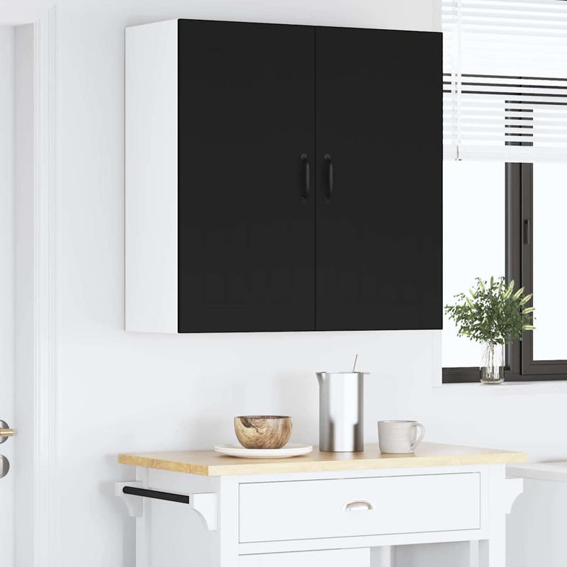 vidaXL Kitchen Cabinet Black 80 x 31 x 80 cm Engineered Wood