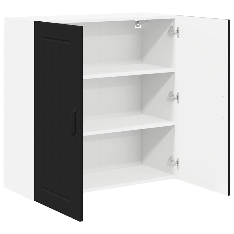 vidaXL Kitchen Cabinet Black 80 x 31 x 80 cm Engineered Wood
