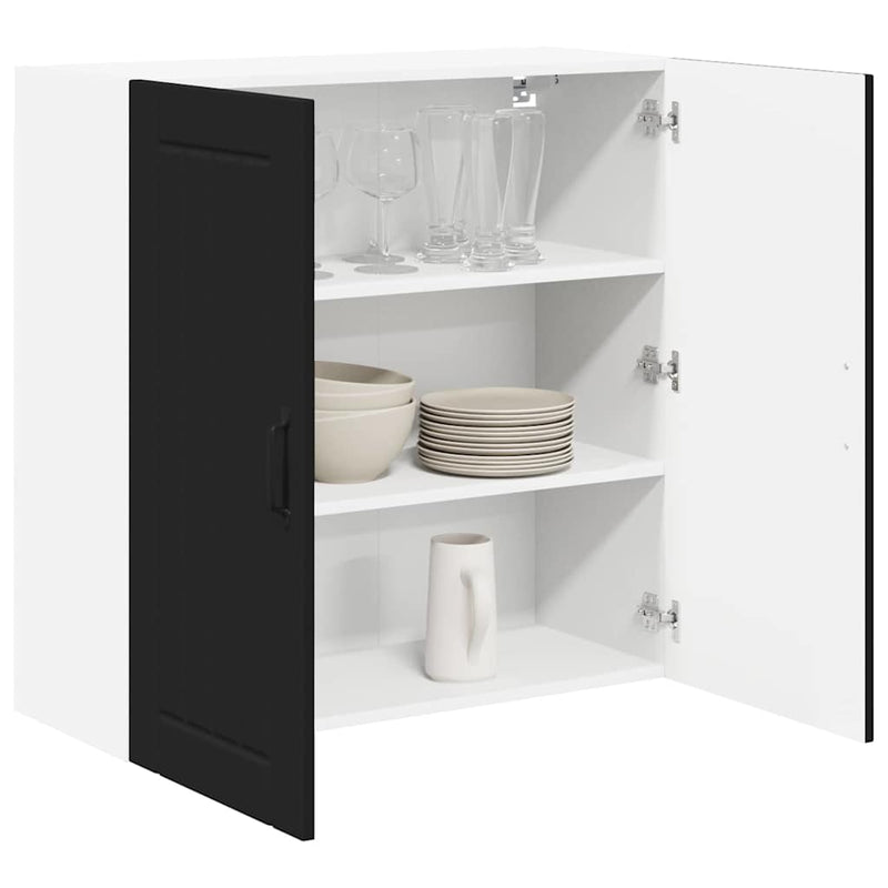 vidaXL Kitchen Cabinet Black 80 x 31 x 80 cm Engineered Wood