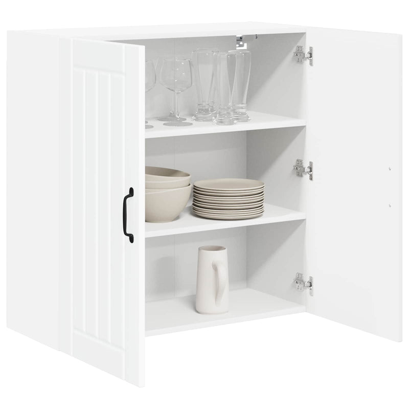vidaXL Kitchen Cabinet High Gloss White 80 x 31 x 80 cm