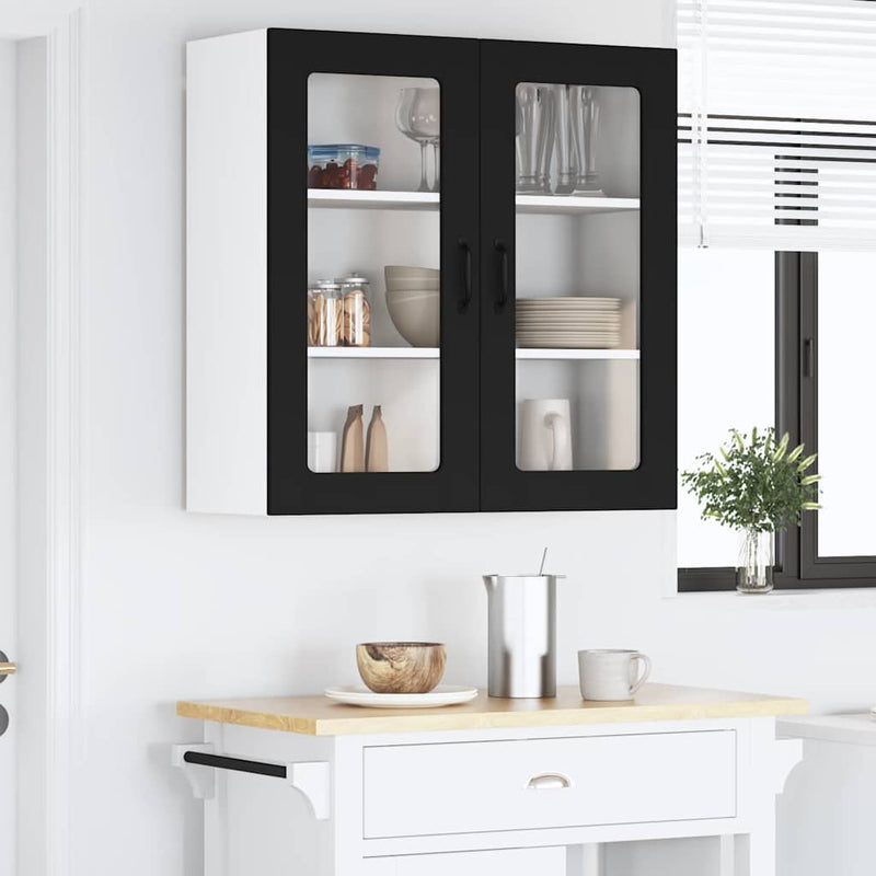vidaXL Kitchen Cabinet Black 80 x 31 x 80 cm Engineered Wood