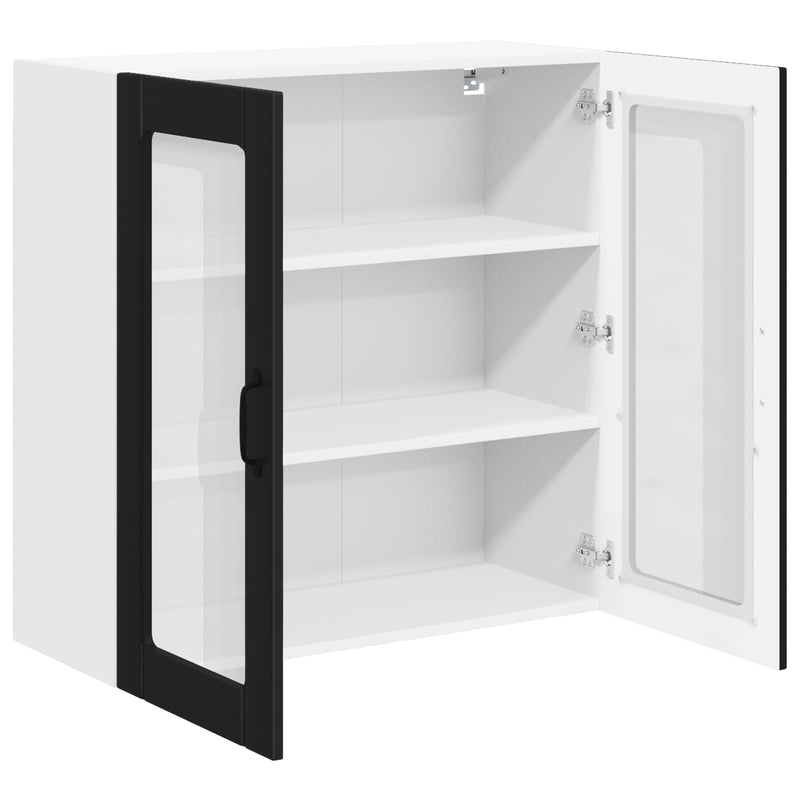 vidaXL Kitchen Cabinet Black 80 x 31 x 80 cm Engineered Wood