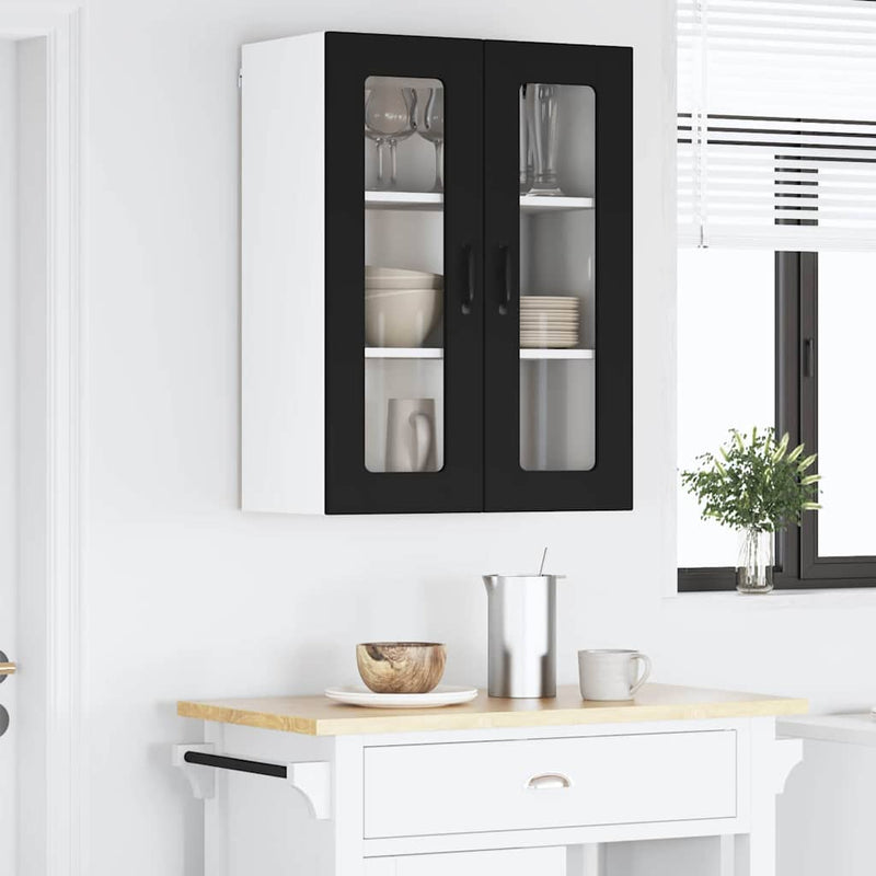vidaXL Kitchen Cabinet Black 60 x 31 x 80 cm Engineered Wood