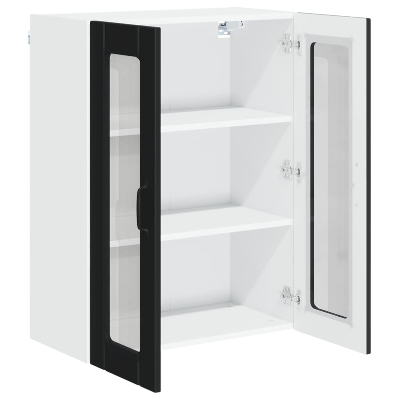 vidaXL Kitchen Cabinet Black 60 x 31 x 80 cm Engineered Wood