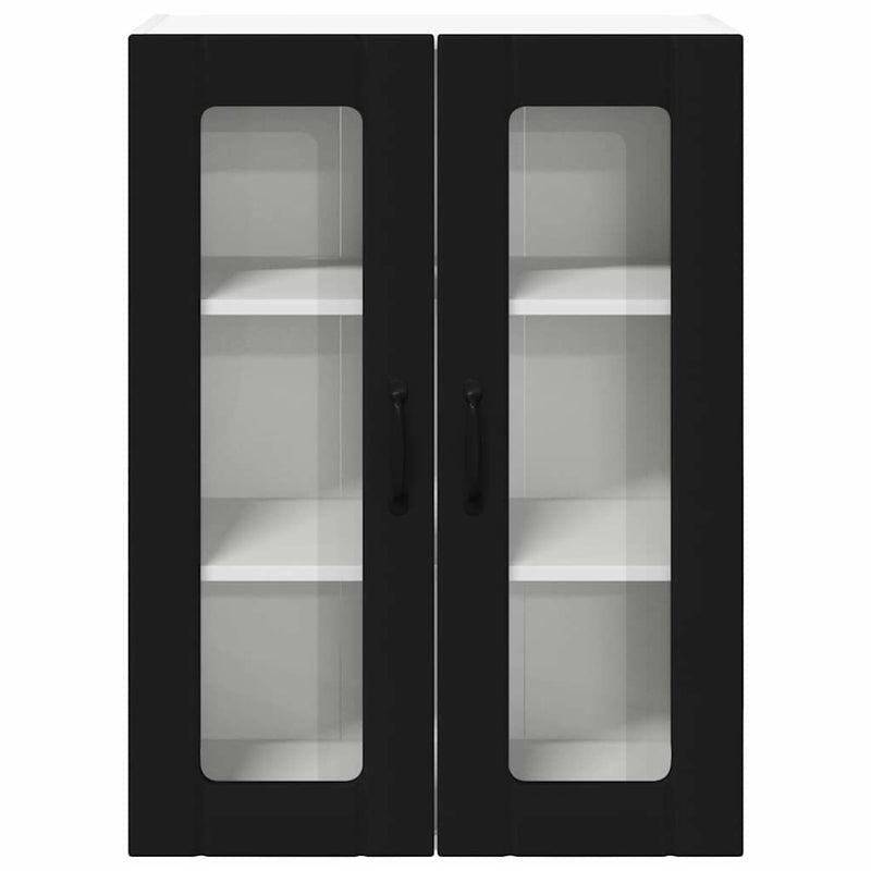 vidaXL Kitchen Cabinet Black 60 x 31 x 80 cm Engineered Wood