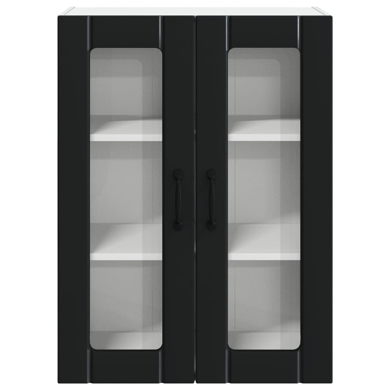 vidaXL Kitchen Cabinet Black 60 x 31 x 80 cm Engineered Wood