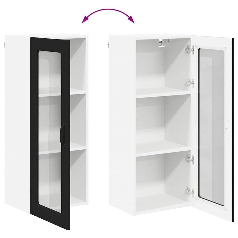 vidaXL Kitchen Cabinet Black 40 x 31 x 100 cm Engineered Wood