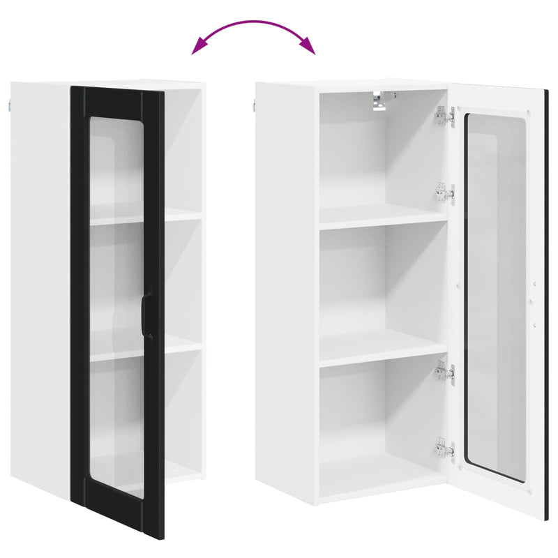 vidaXL Kitchen Cabinet Black 40 x 31 x 100 cm Engineered Wood