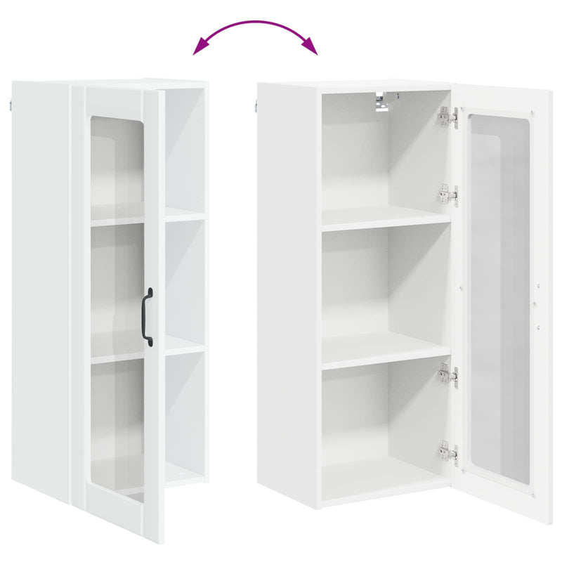 vidaXL Kitchen Cabinet High Gloss White 40 x 31 x 100 cm