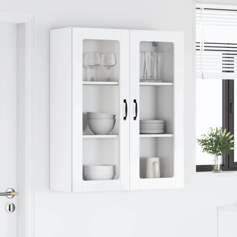 Kitchen Wall Cabinet Lucca High Gloss White 80 x 31 x 100 cm
