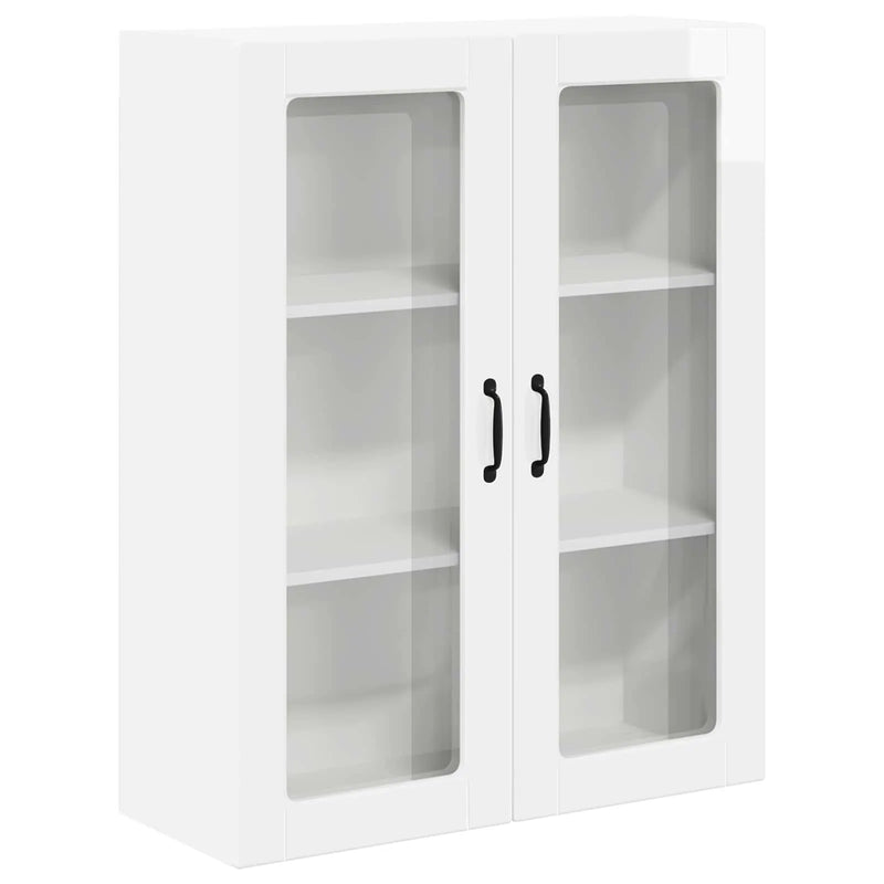 Kitchen Wall Cabinet Lucca High Gloss White 80 x 31 x 100 cm