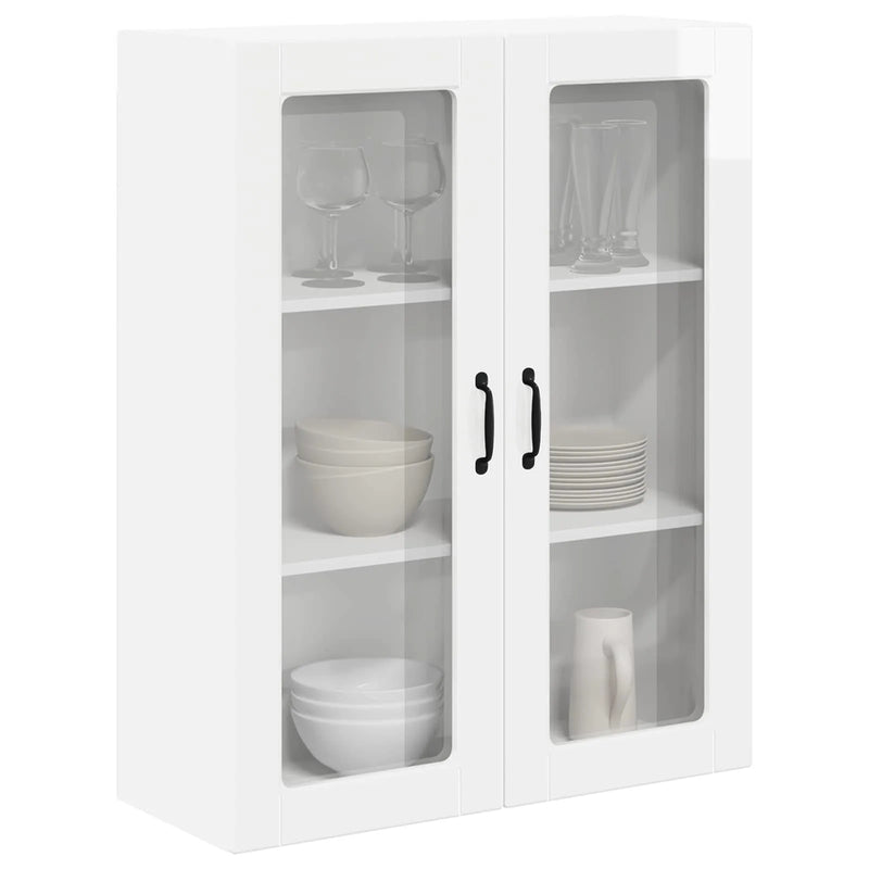 Kitchen Wall Cabinet Lucca High Gloss White 80 x 31 x 100 cm