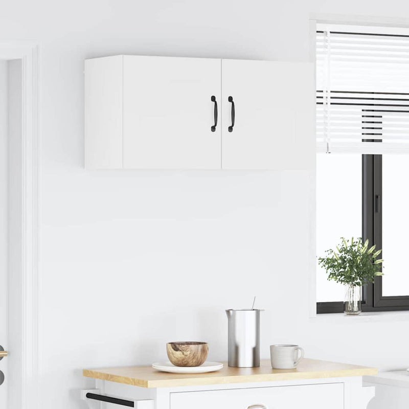 vidaXL Kitchen Cabinet 2 pcs White 40 x 31 x 40 cm Engineered Wood