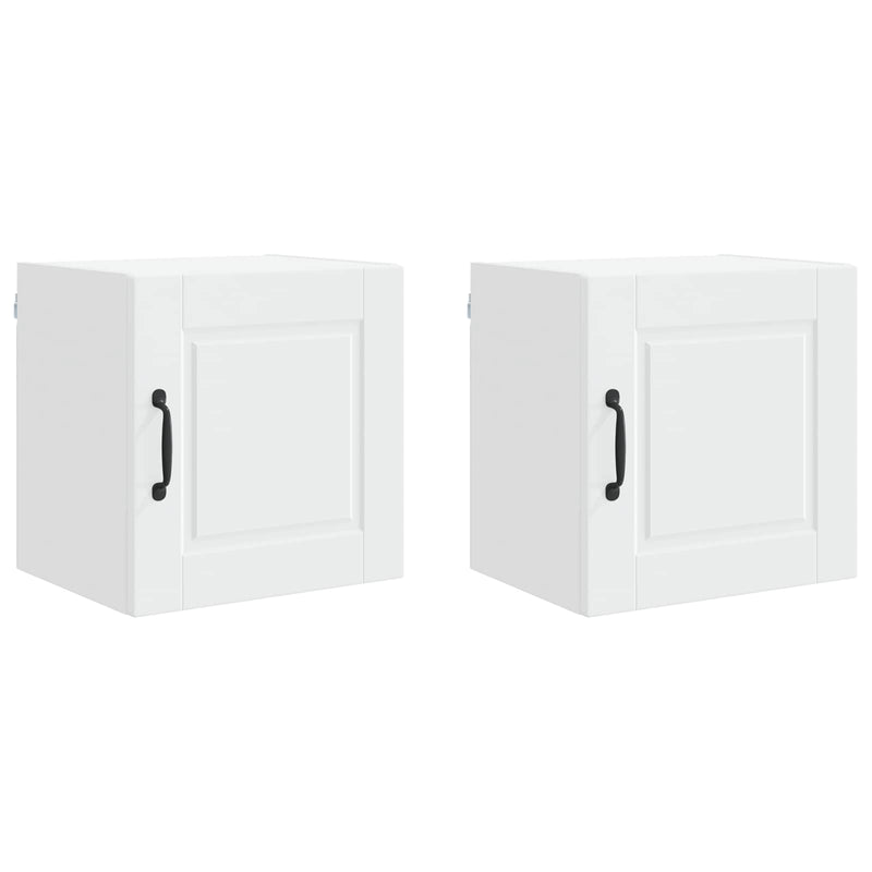 vidaXL Kitchen Cabinet 2 pcs White 40 x 31 x 40 cm Engineered Wood