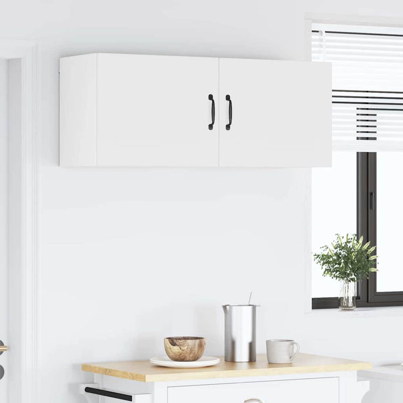 vidaXL Kitchen Cabinet with Door White 50 x 31 x 40 cm Engineered Wood