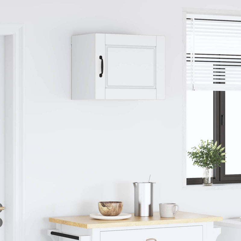 vidaXL Kitchen Cabinet with Door White 50 x 31 x 40 cm Engineered Wood