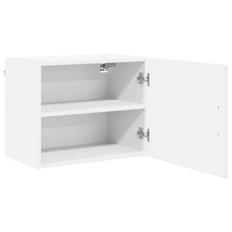vidaXL Kitchen Cabinet with Door White 50 x 31 x 40 cm Engineered Wood