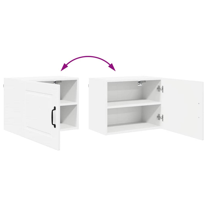 vidaXL Kitchen Cabinet with Door White 50 x 31 x 40 cm Engineered Wood