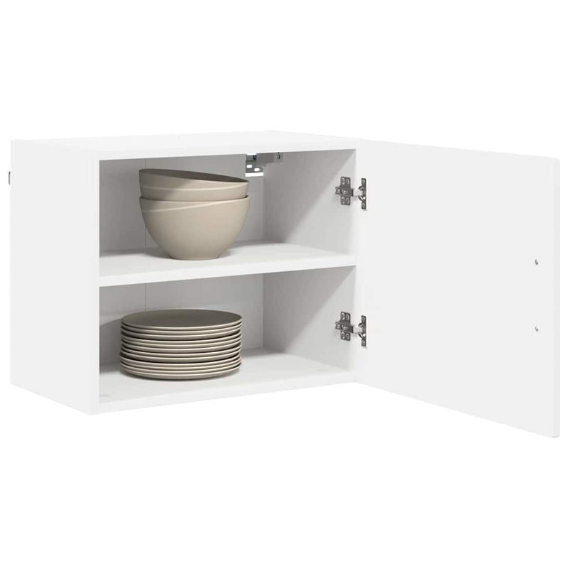 vidaXL Kitchen Cabinet with Door White 50 x 31 x 40 cm Engineered Wood