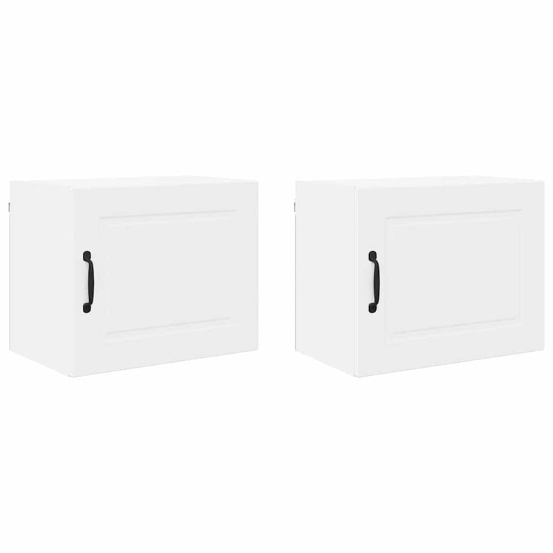 vidaXL Kitchen Cabinet 2 pcs White 50 x 31 x 40 cm Engineered Wood