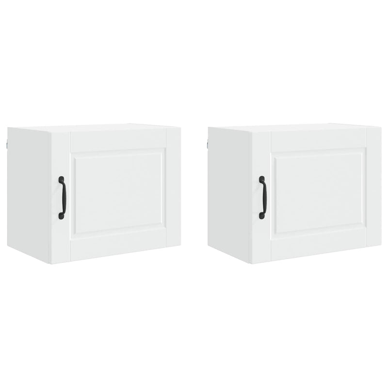 vidaXL Kitchen Cabinet 2 pcs White 50 x 31 x 40 cm Engineered Wood